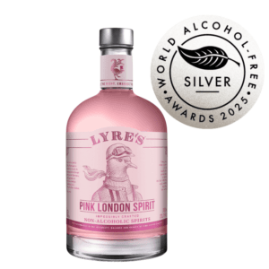 Lyre's Pink London Spirit - alcoholvrije pink gin met zilveren medaille van The World Alcohol-Free Awards